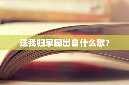 送我归家园出自什么歌？