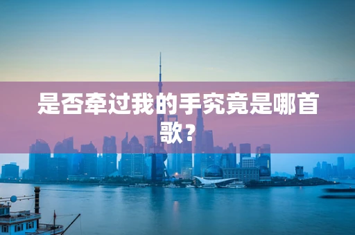 是否牵过我的手究竟是哪首歌？