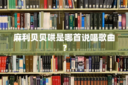 麻利贝贝哄是哪首说唱歌曲？