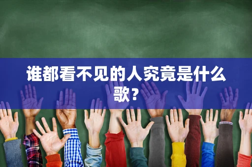 谁都看不见的人究竟是什么歌？