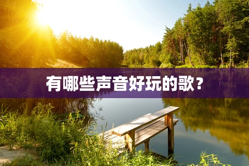 有哪些声音好玩的歌？