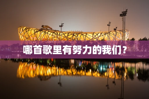哪首歌里有努力的我们？
