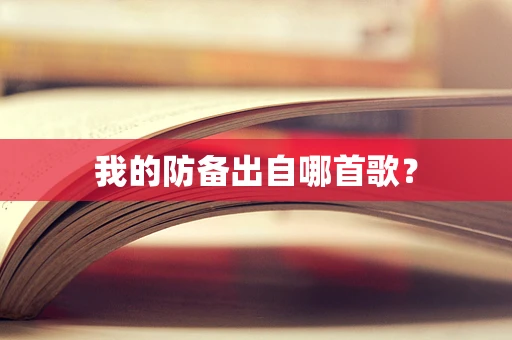 我的防备出自哪首歌？