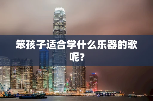 笨孩子适合学什么乐器的歌呢？