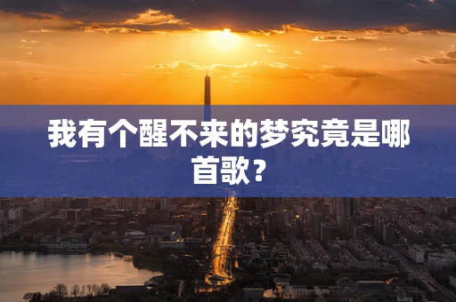 我有个醒不来的梦究竟是哪首歌？