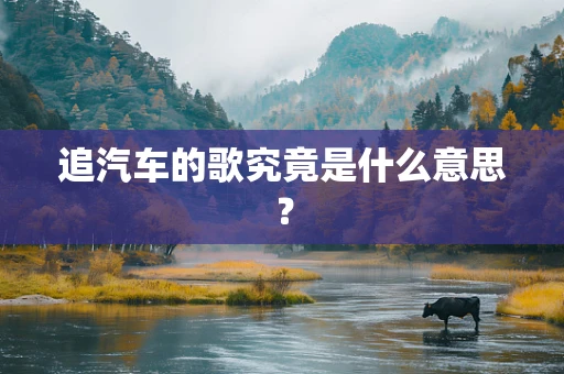 追汽车的歌究竟是什么意思？