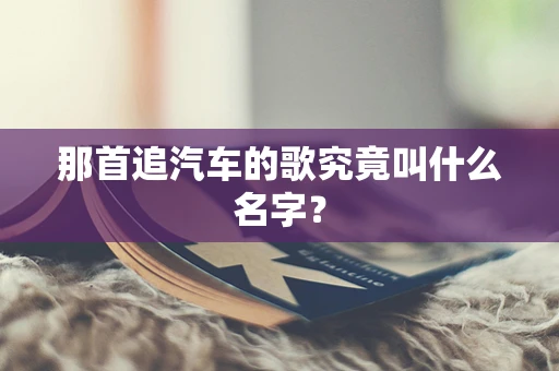 那首追汽车的歌究竟叫什么名字？
