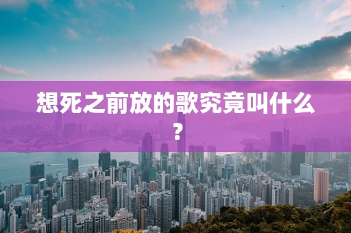 想死之前放的歌究竟叫什么？