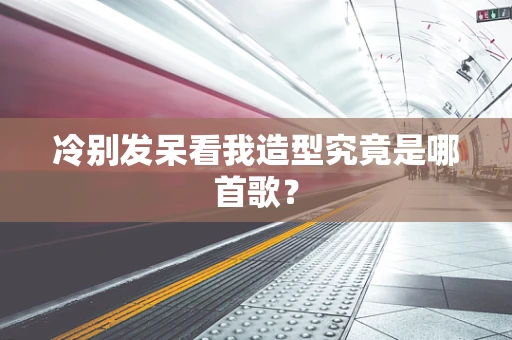 冷别发呆看我造型究竟是哪首歌？
