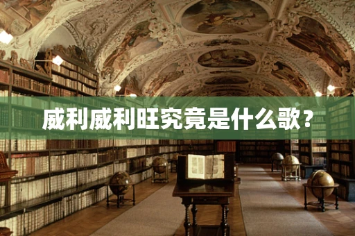 威利威利旺究竟是什么歌？