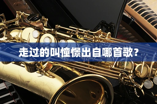 走过的叫憧憬出自哪首歌？