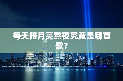 每天陪月亮熬夜究竟是哪首歌？