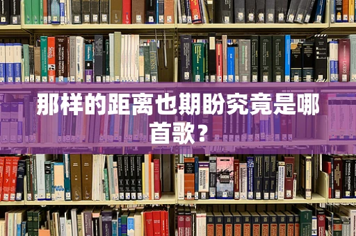 那样的距离也期盼究竟是哪首歌？