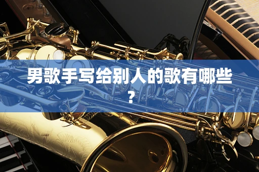 男歌手写给别人的歌有哪些？
