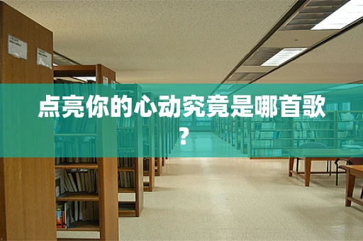 点亮你的心动究竟是哪首歌？