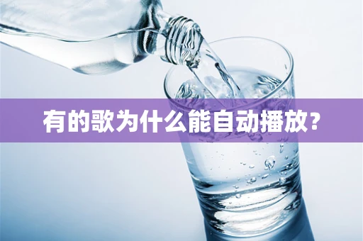有的歌为什么能自动播放？