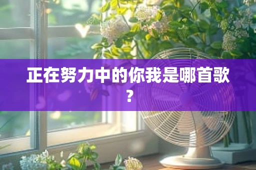 正在努力中的你我是哪首歌？