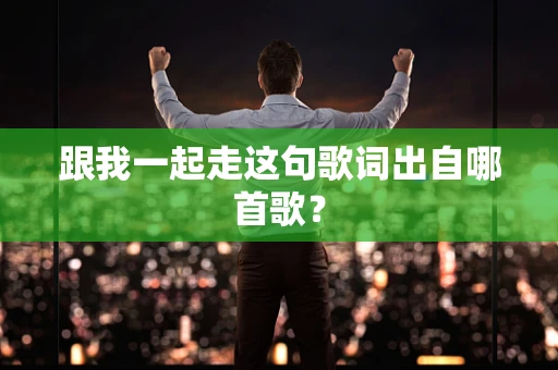 跟我一起走这句歌词出自哪首歌？