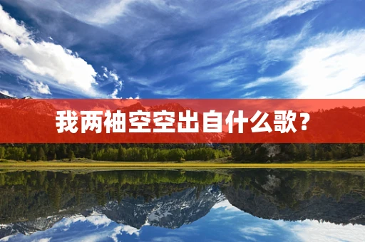我两袖空空出自什么歌？