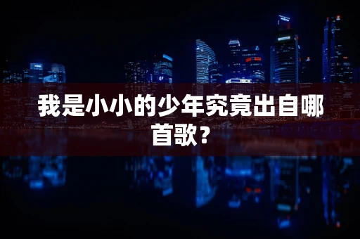 我是小小的少年究竟出自哪首歌？