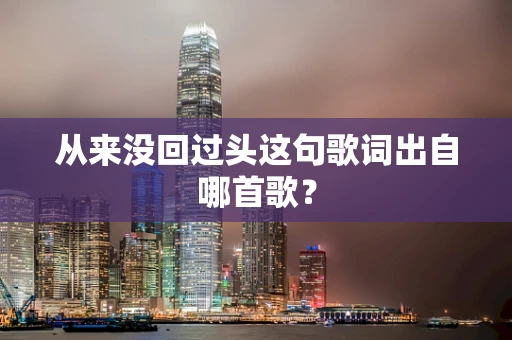 从来没回过头这句歌词出自哪首歌？