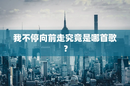 我不停向前走究竟是哪首歌？