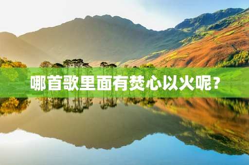 哪首歌里面有焚心以火呢？