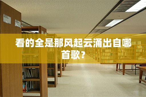 看的全是那风起云涌出自哪首歌？