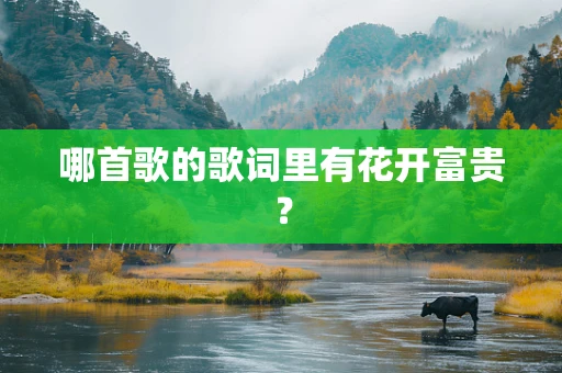 哪首歌的歌词里有花开富贵？