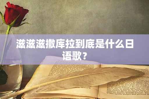 滋滋滋撒库拉到底是什么日语歌？