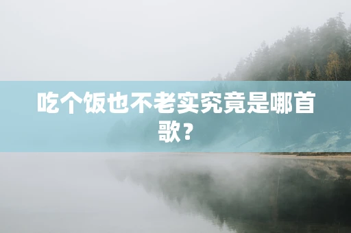 吃个饭也不老实究竟是哪首歌？