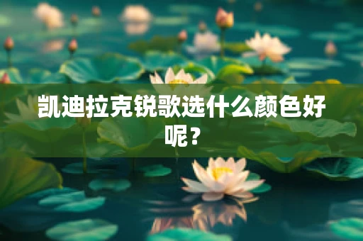 凯迪拉克锐歌选什么颜色好呢？