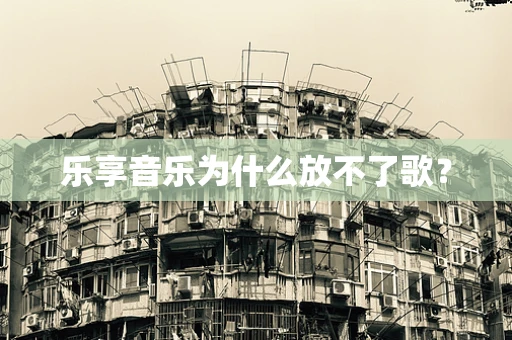 乐享音乐为什么放不了歌？
