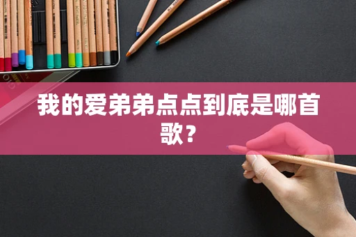 我的爱弟弟点点到底是哪首歌？