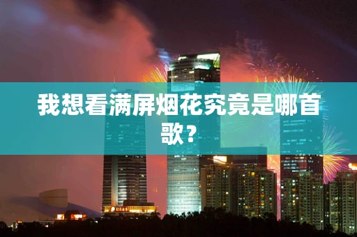 我想看满屏烟花究竟是哪首歌？