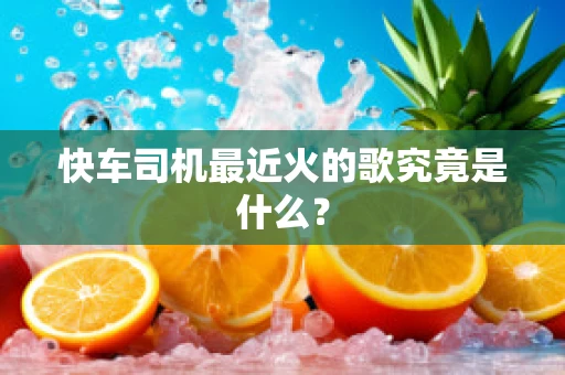 快车司机最近火的歌究竟是什么？
