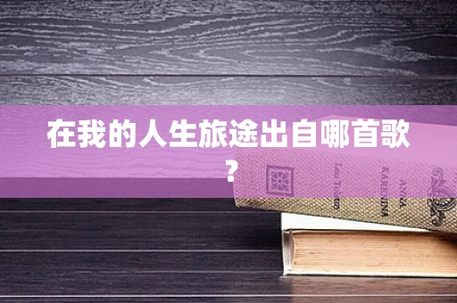 在我的人生旅途出自哪首歌？