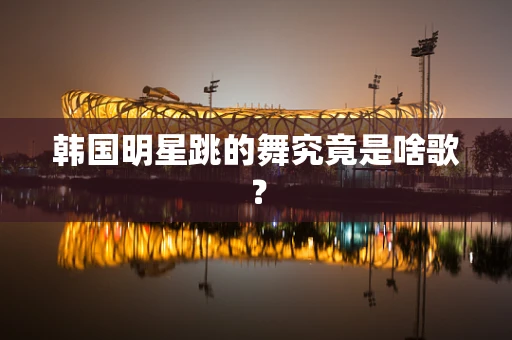韩国明星跳的舞究竟是啥歌？