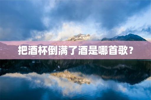 把酒杯倒满了酒是哪首歌？