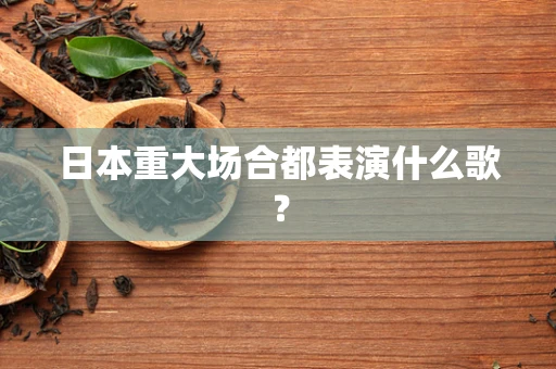日本重大场合都表演什么歌？