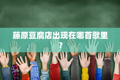 藤原豆腐店出现在哪首歌里？