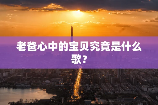 老爸心中的宝贝究竟是什么歌？
