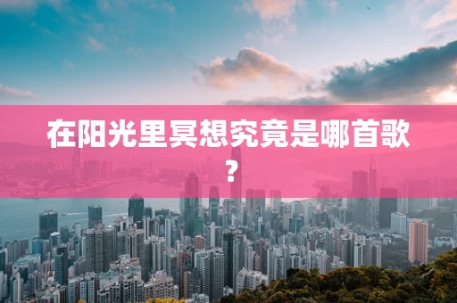 在阳光里冥想究竟是哪首歌？