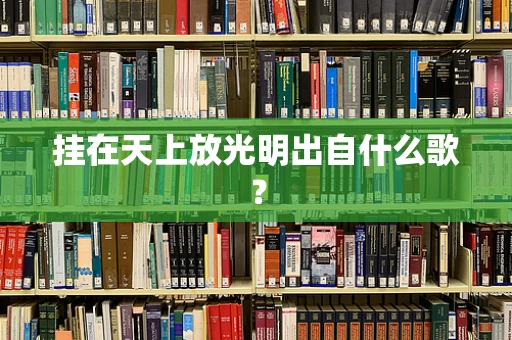 挂在天上放光明出自什么歌？