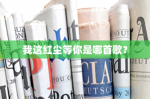 我这红尘等你是哪首歌？