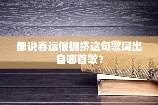 都说春运很拥挤这句歌词出自哪首歌？