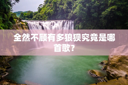 全然不顾有多狼狈究竟是哪首歌？