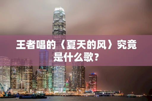 王者唱的〈夏天的风〉究竟是什么歌？