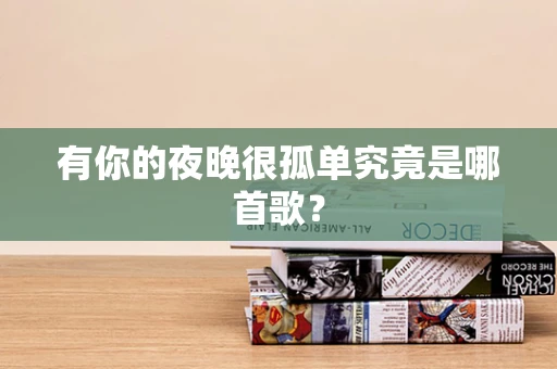有你的夜晚很孤单究竟是哪首歌？
