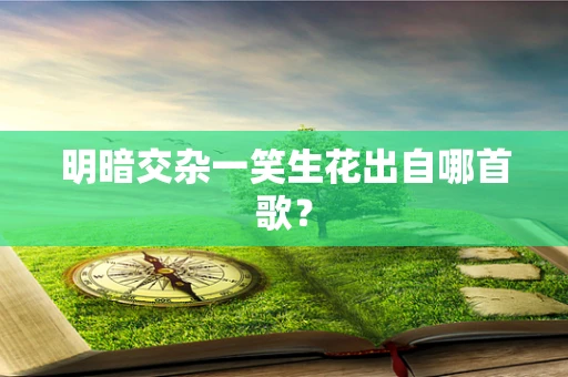 明暗交杂一笑生花出自哪首歌？